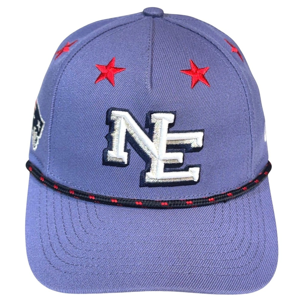 New Era New England Patriots Hat Youth Purple 9FORTY Snapback Star Rope NFL